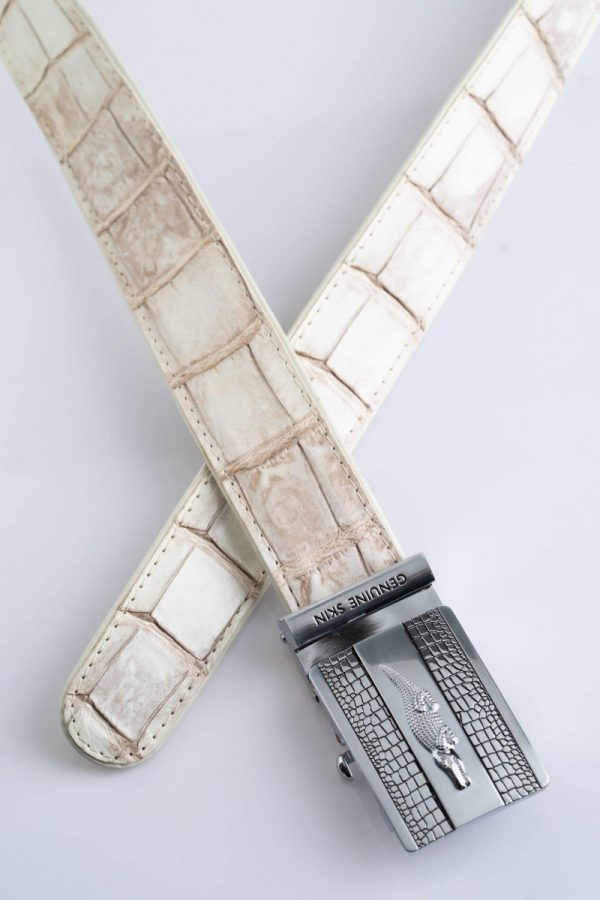 Crocodile Leather Belt - Image 4