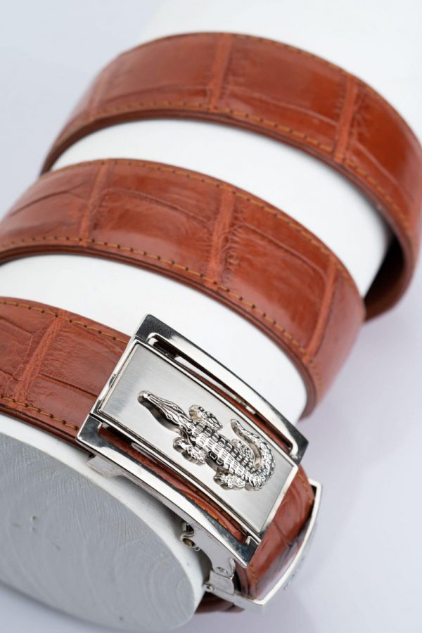 Crocodile Leather Belt